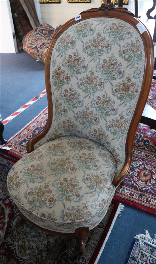 A Victorian nursing chair